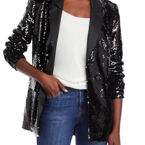 ANINE BING Ace Blazer Black Sequin XS - Picture 7 of 8